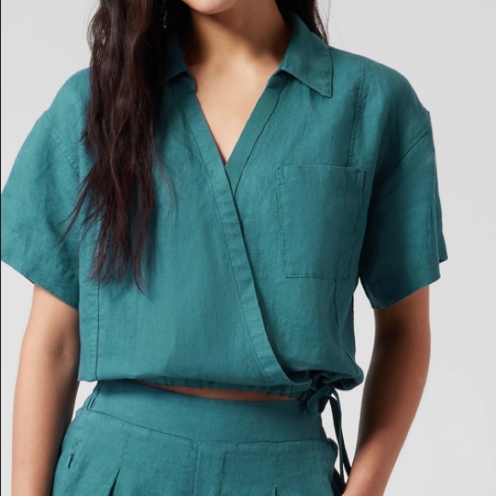 Athleta Playa Linen Top